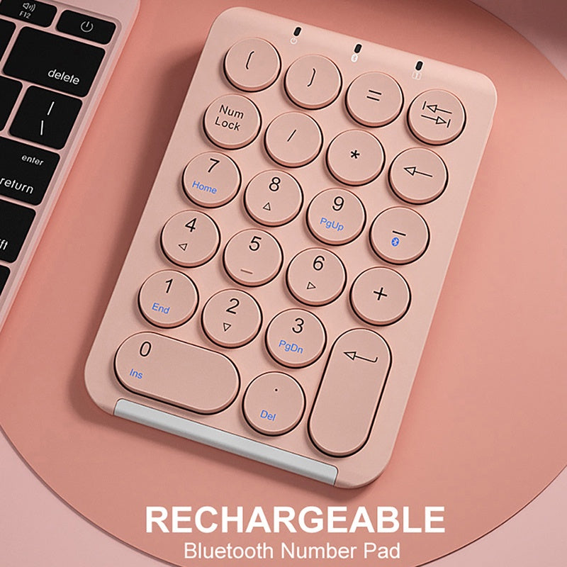 Foldable Wireless Mechanical Numpad – 22-Key USB Number Pad with Backlight