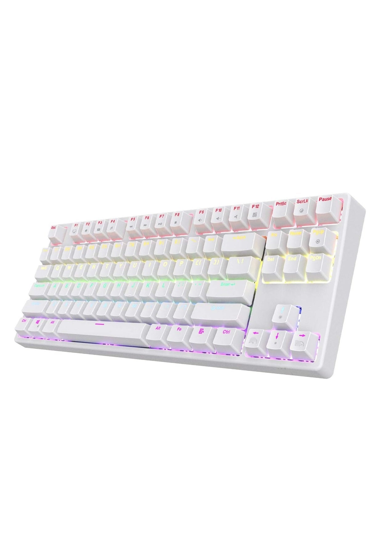 RGB Mechanical Gaming Keyboard – TKL Compact 87 Key Backlit with Blue Switches