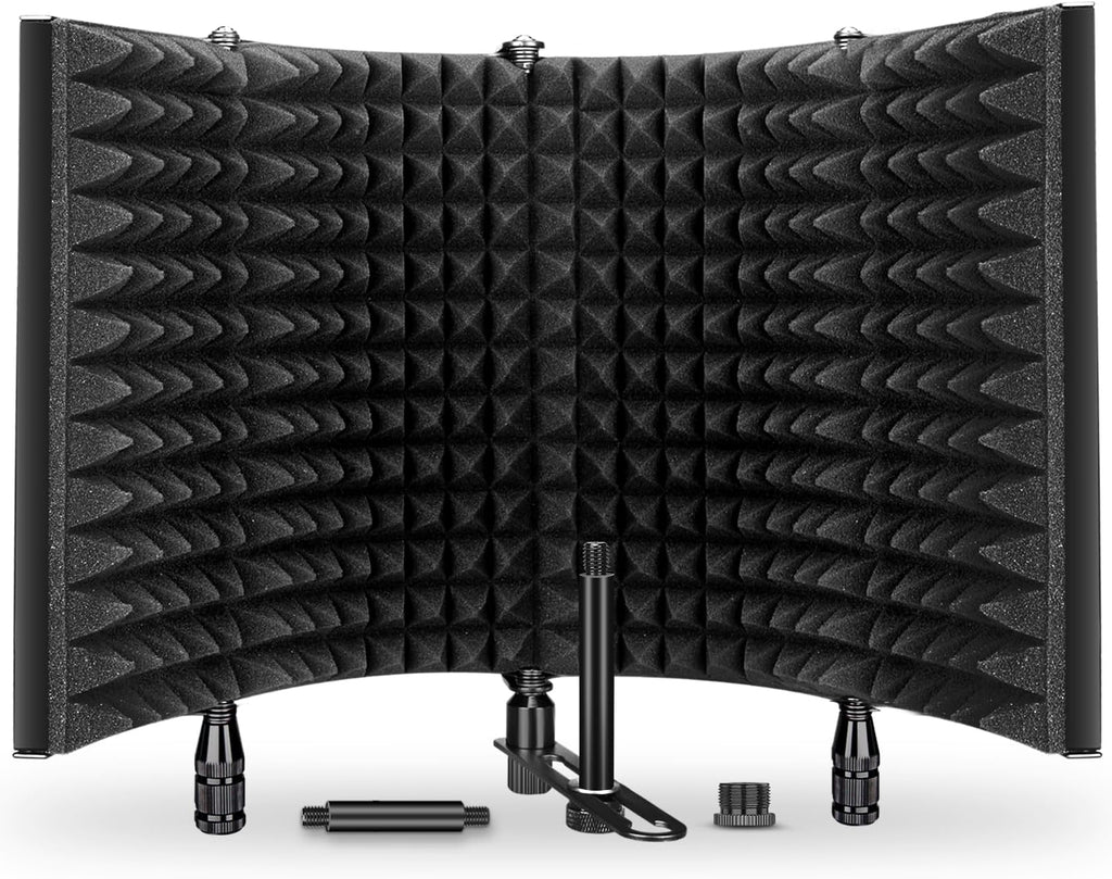 Professional Microphone Foam Isolation Shield – Acoustic Recording Panel