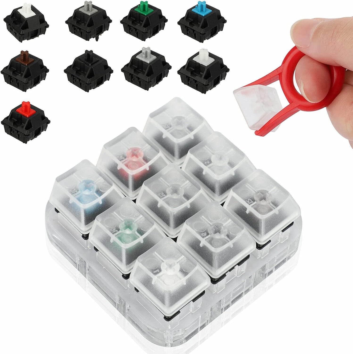 Mechanical Keyboard Switch Tester Kit – 9 Keys Sample Testing Board