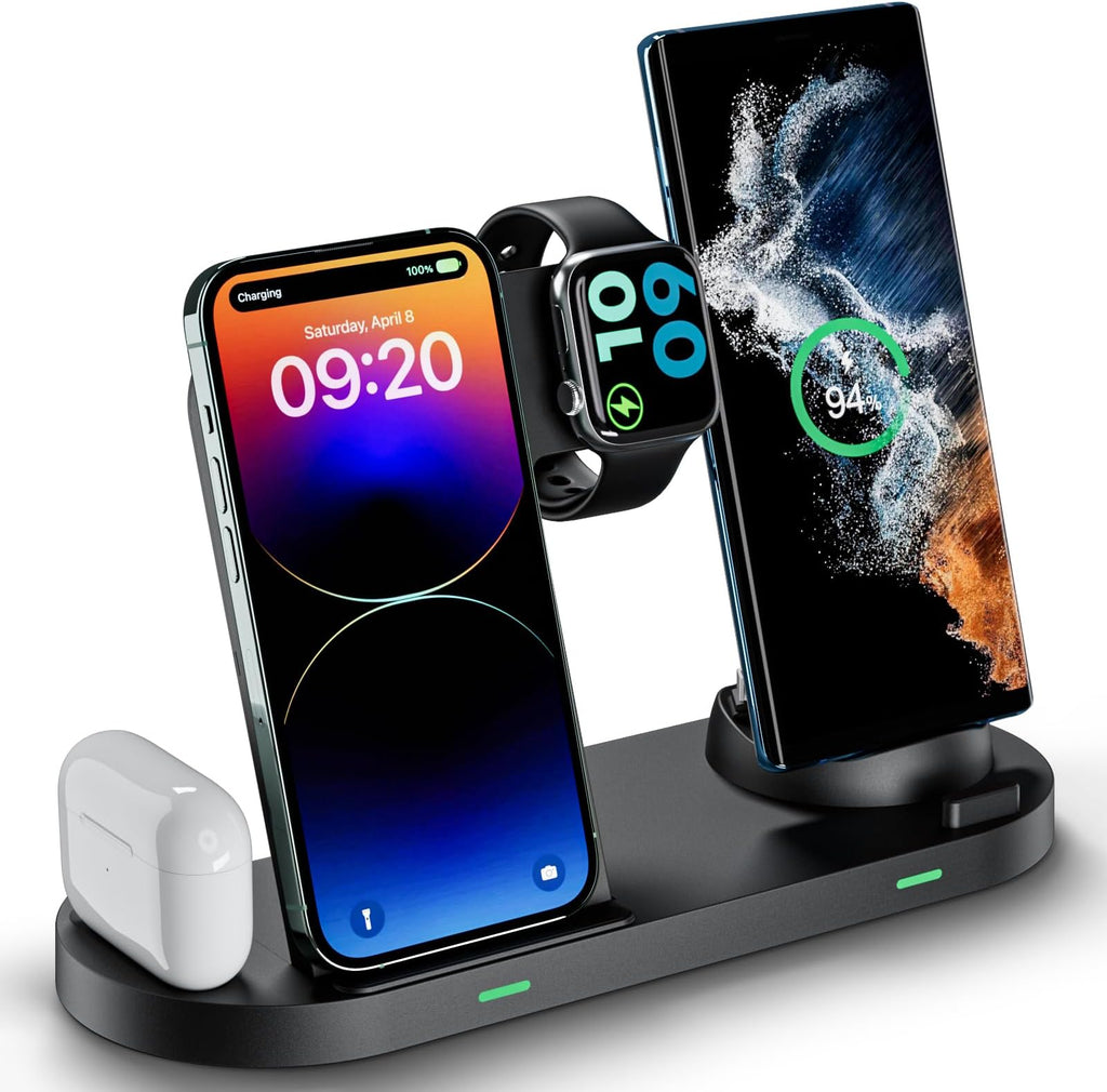 Wireless Charging Stand 3-in-1 – iPhone, Apple Watch & AirPods Charging Dock