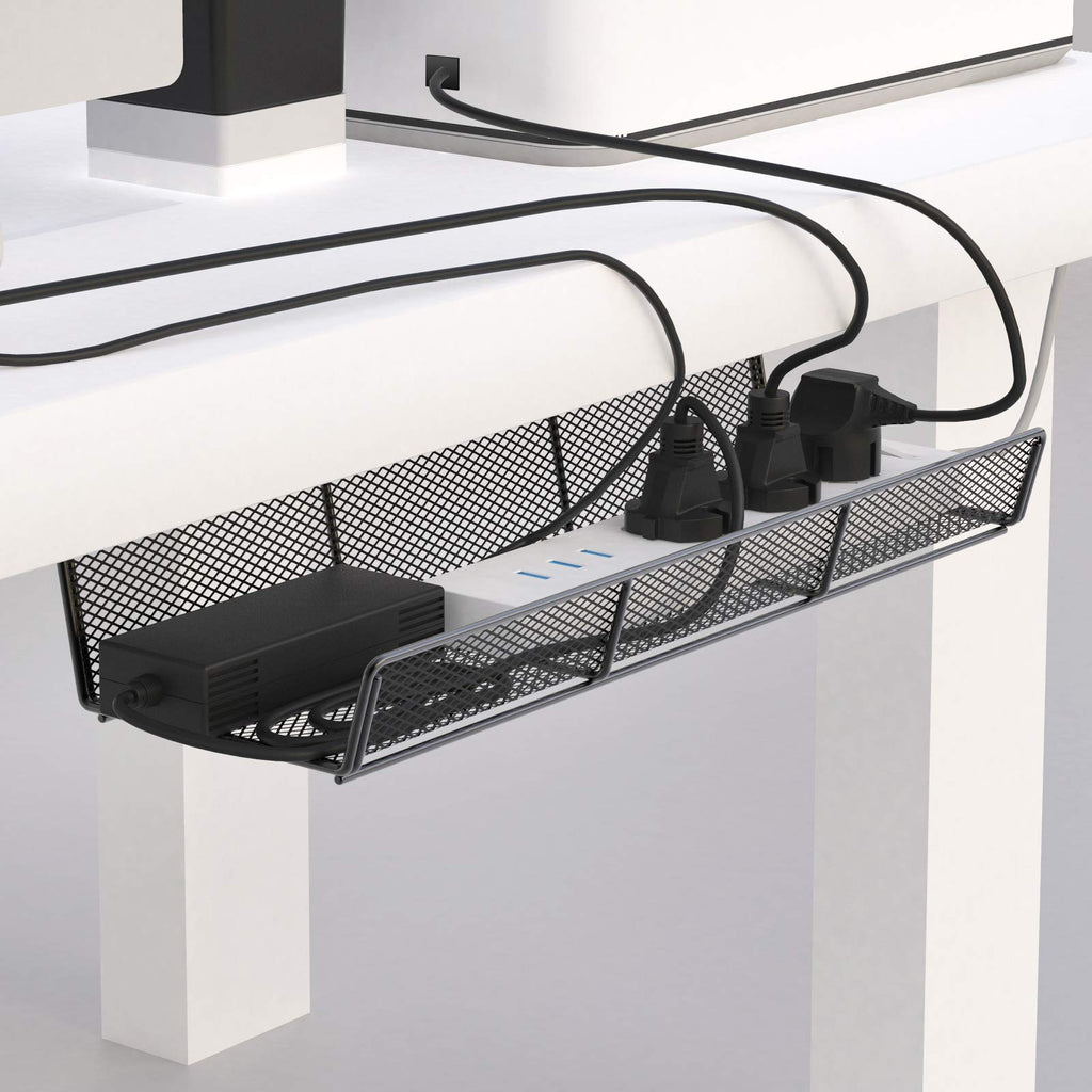 Cable Organizer Box – Desktop Power Strip & Cable Management Station