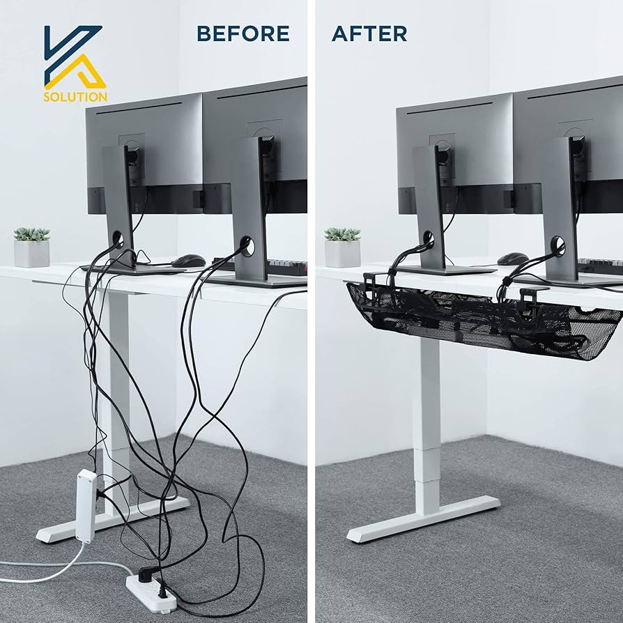 Cable Organizer Box – Desktop Power Strip & Cable Management Station