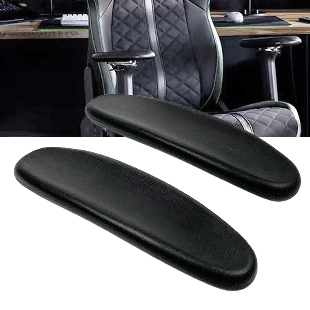 Ergonomic Memory Foam Gaming Chair Armrest Pads 2-Pack – Elbow Cushion Cover