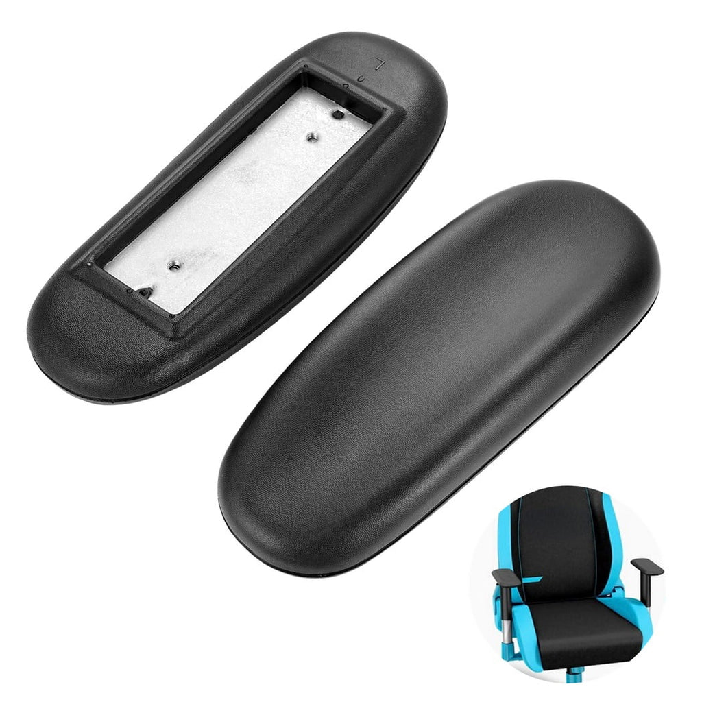 Ergonomic Memory Foam Gaming Chair Armrest Pads 2-Pack – Elbow Cushion Cover