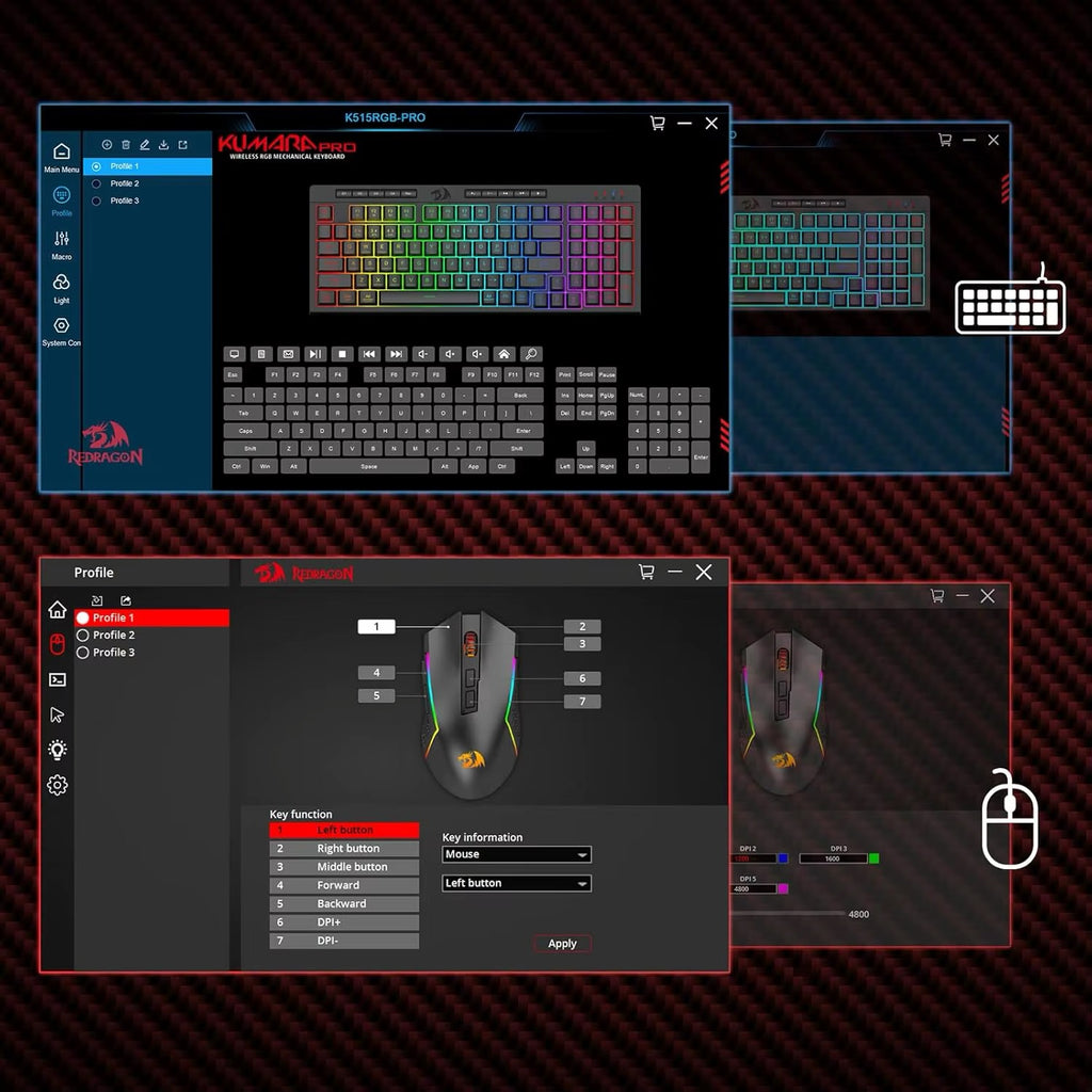 Redragon S142 Wireless Gaming Keyboard & Mouse Combo