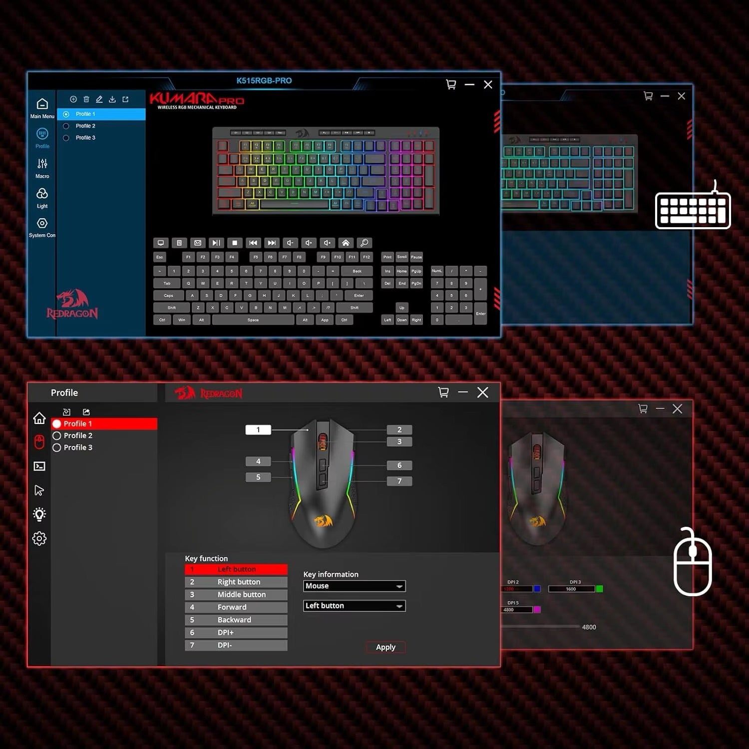 Redragon S142 Wireless Gaming Keyboard & Mouse Combo