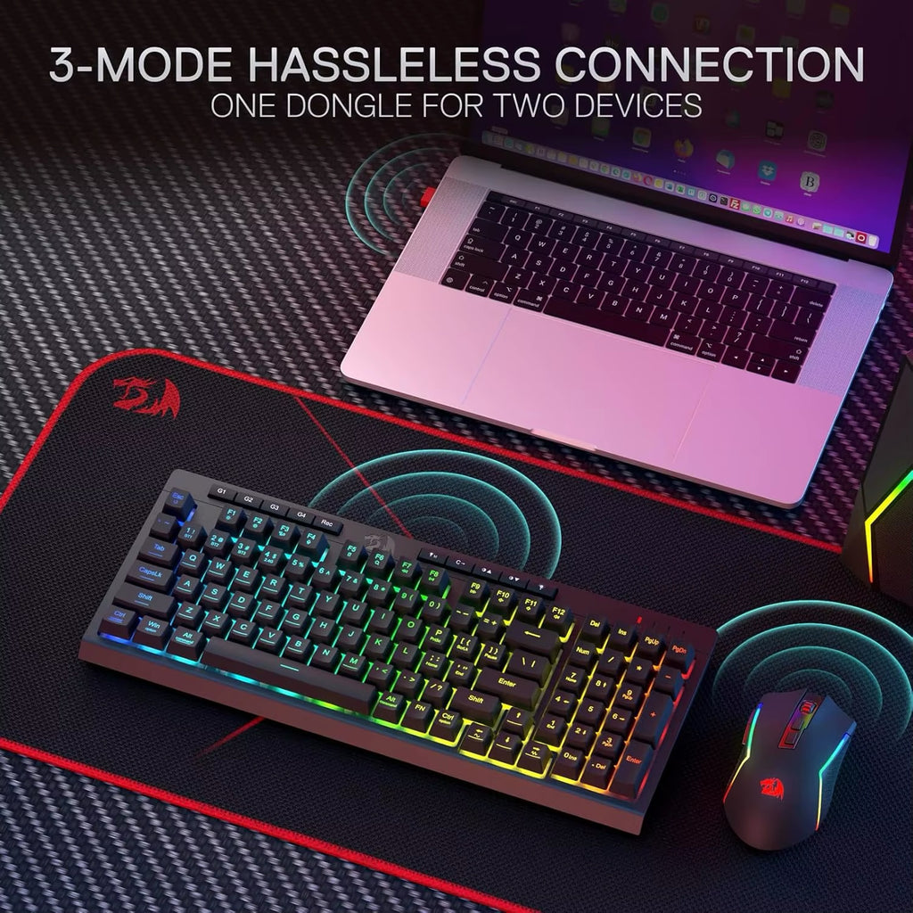 Redragon S142 Wireless Gaming Keyboard & Mouse Combo