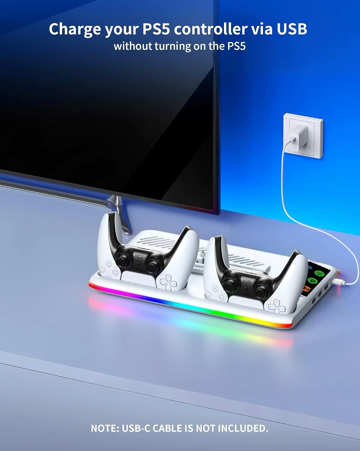 Console Cooling Stand with USB Hub (PS5 / Xbox)