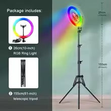 10" Ring Light with Phone Holder for Gaming & Streaming