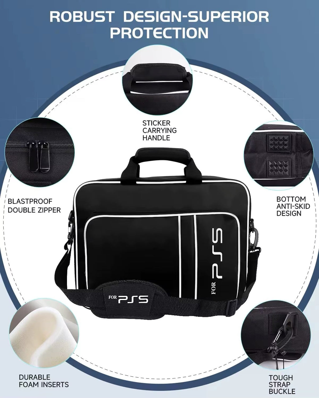 PS5 Travel Case for PS5 Protective Case Bag