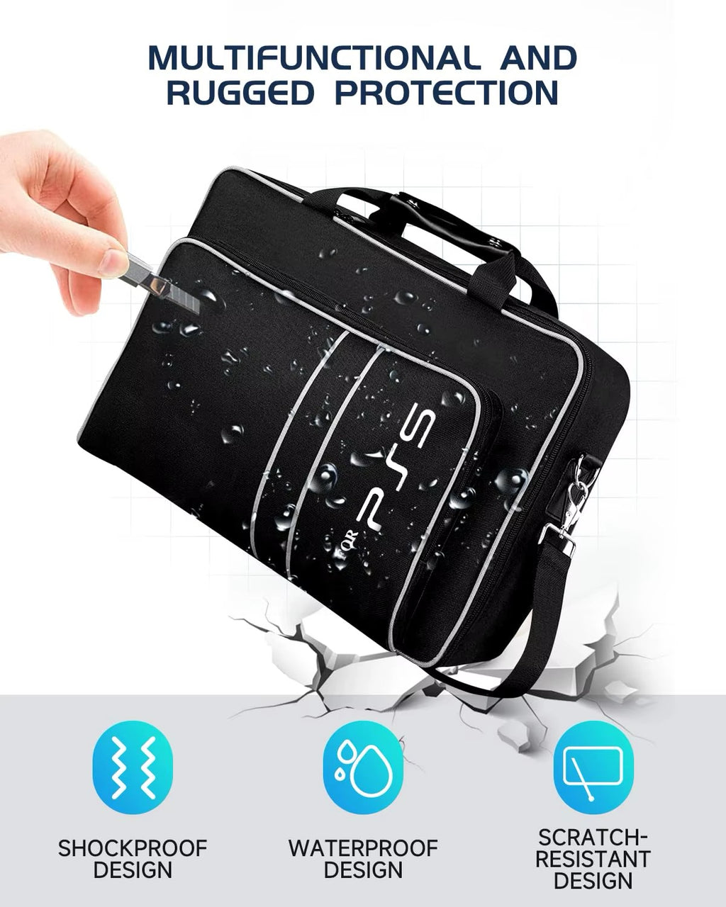 PS5 Travel Case for PS5 Protective Case Bag