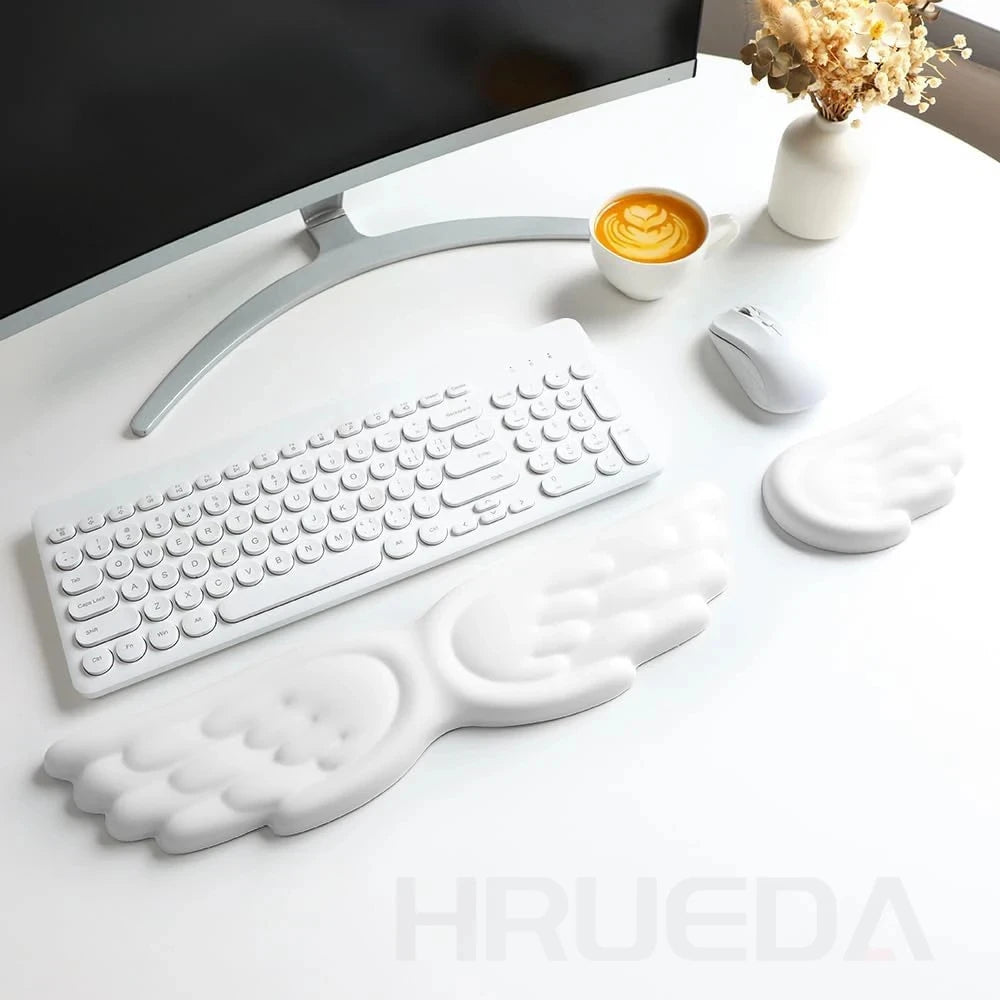 Memory Foam Keyboard Mouse Wrist Rest Set Ergonomic