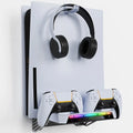 PS5 Wall Mount Charging Station RGB Lights Headset Hanger