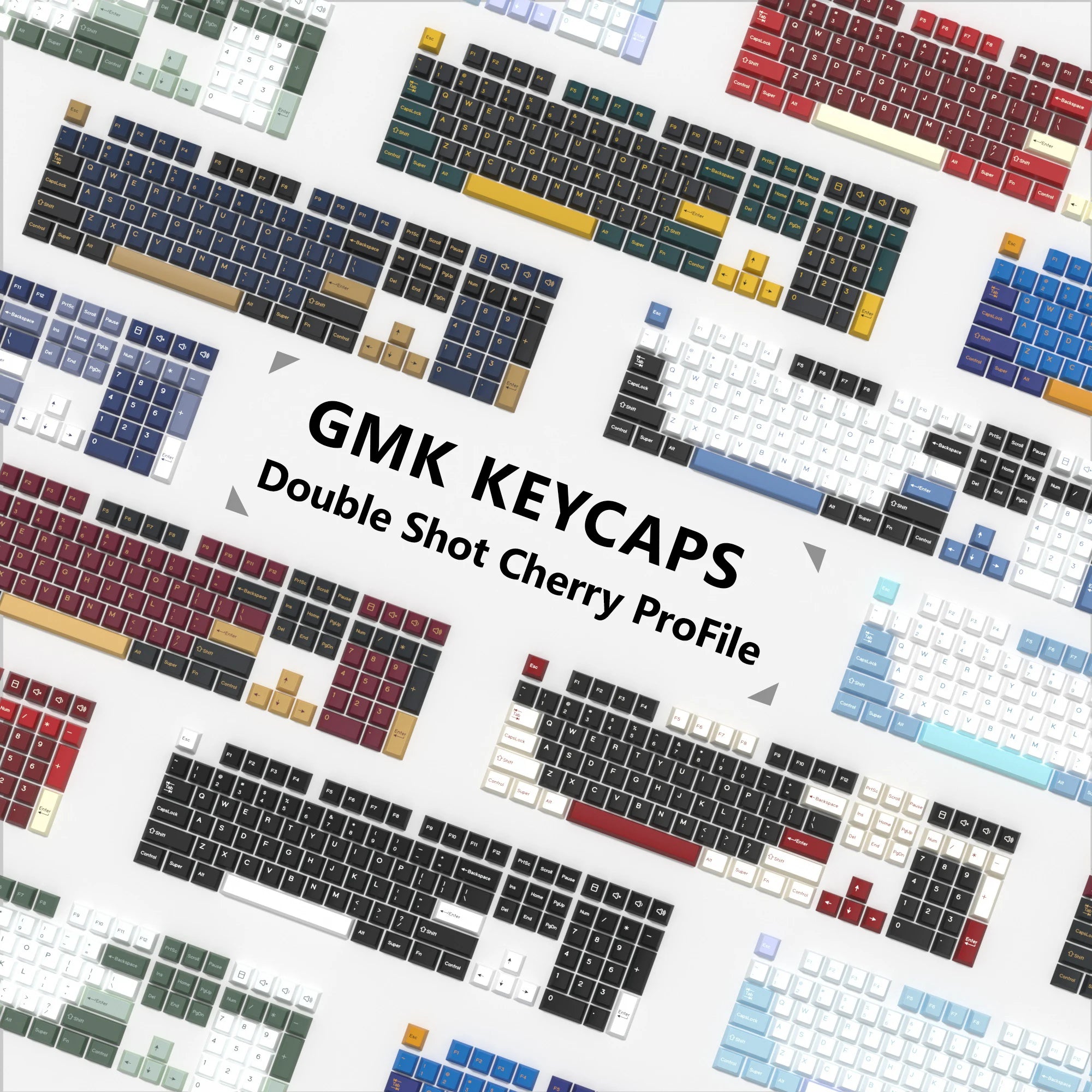 PBT Cherry Profile Mechanical Keyboard Keycap Set Custom Double-Shot