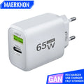 65W GaN USB-C Fast Charger PD Power Adapter