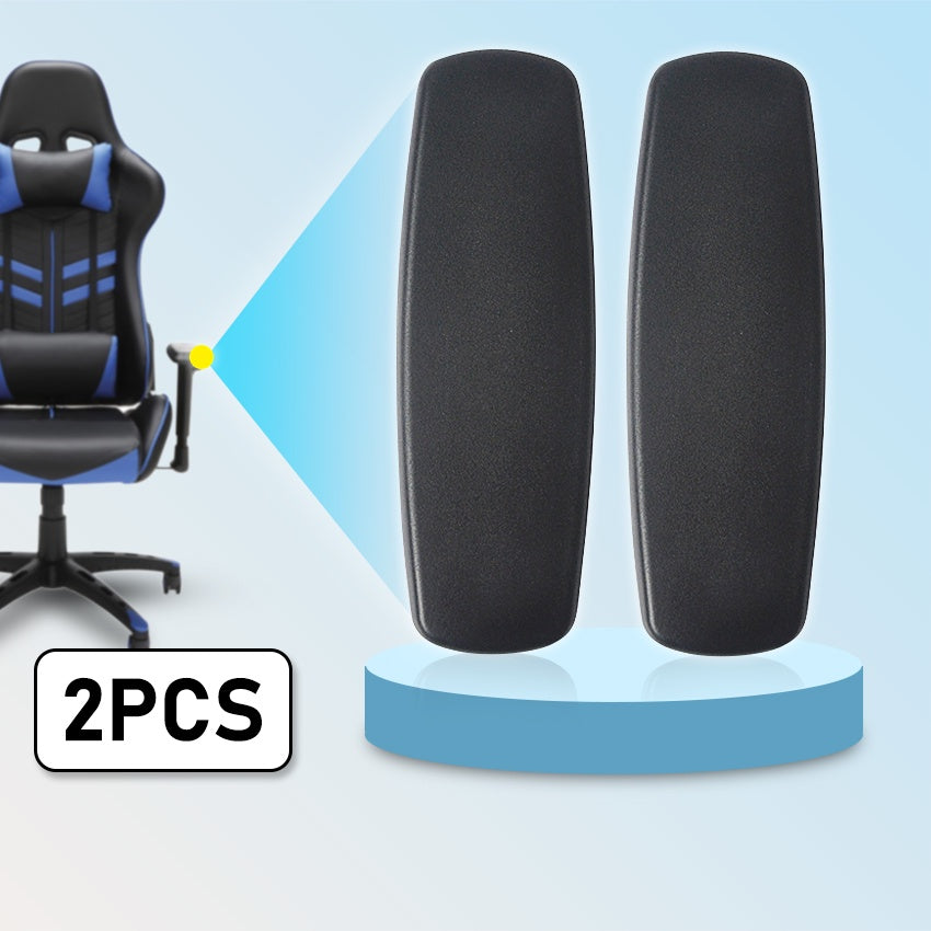 Ergonomic Memory Foam Gaming Chair Armrest Pads 2-Pack – Elbow Cushion Cover